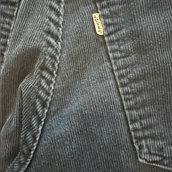 Vintage 70’s Levi’s 646 Navy Blue Corduroy Mid-Rise Semi Flare Jeans - Picture 5 of 10